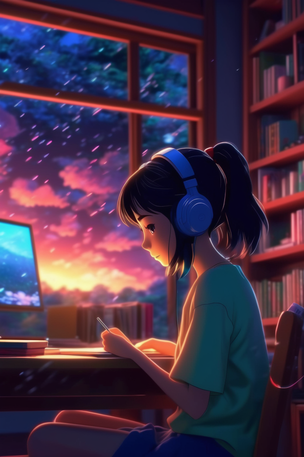 00010-2438345635-_lora_Makoto Shinkai Style_1_Makoto Shinkai Style - japanese design study room with a animated girl studying with headphones in.png